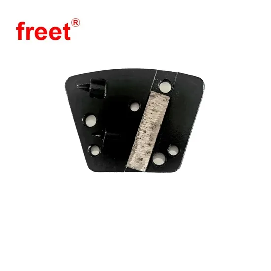 Трапециевидные сегментированные шлифовальные пластины на металлической связке, алмазные диски для полировки бетонных полов